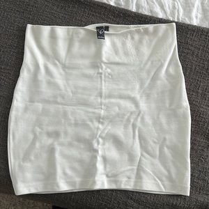 White body con skirt